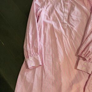 Vineyard Vines Pink and White Striped Shirt